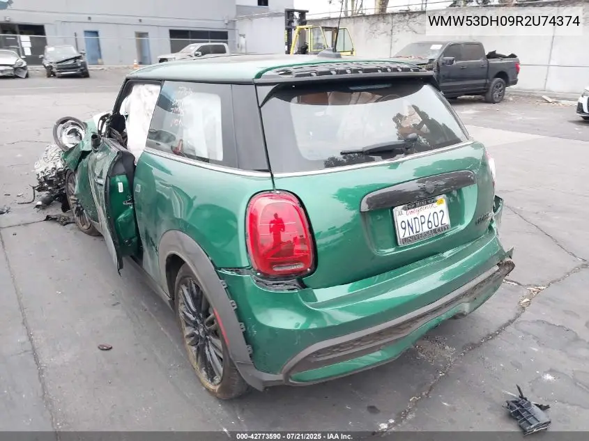2024 Mini Hardtop Cooper S VIN: WMW53DH09R2U74374 Lot: 42773590