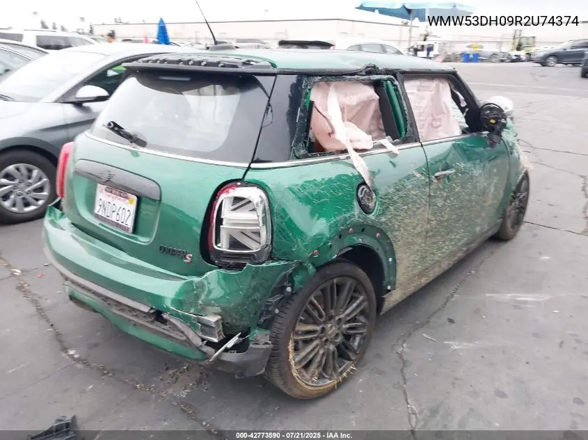 2024 Mini Hardtop Cooper S VIN: WMW53DH09R2U74374 Lot: 42773590