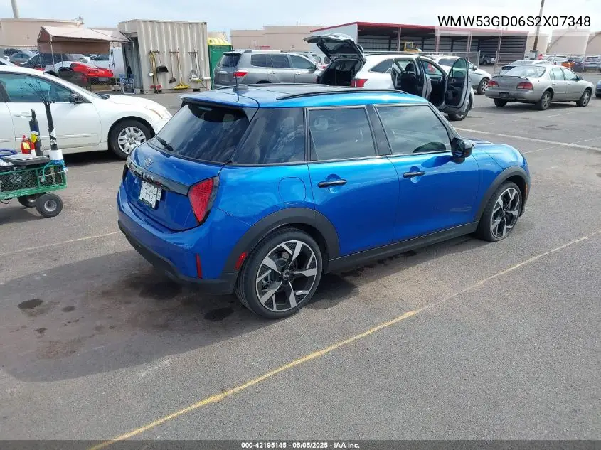 2025 Mini Hardtop Cooper S VIN: WMW53GD06S2X07348 Lot: 42195145