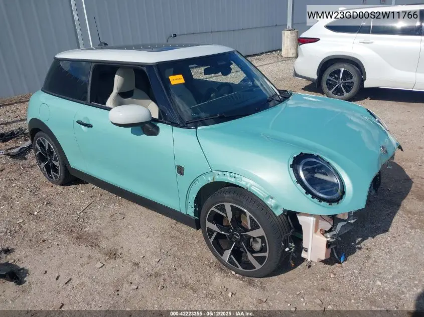 2025 Mini Hardtop Cooper S VIN: WMW23GD00S2W11766 Lot: 42223355