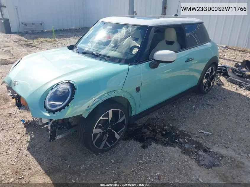 2025 Mini Hardtop Cooper S VIN: WMW23GD00S2W11766 Lot: 42223355