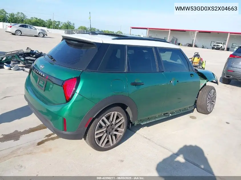 2025 Mini Hardtop Cooper S VIN: WMW53GD0XS2X04663 Lot: 42390211