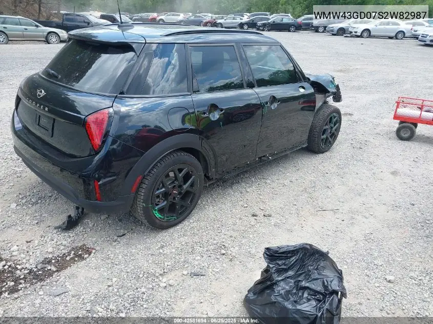 2025 Mini Hardtop Cooper VIN: WMW43GD07S2W82987 Lot: 42581694