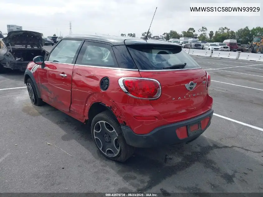 2013 Mini Paceman Cooper VIN: WMWSS1C58DWN93929 Lot: 42570738