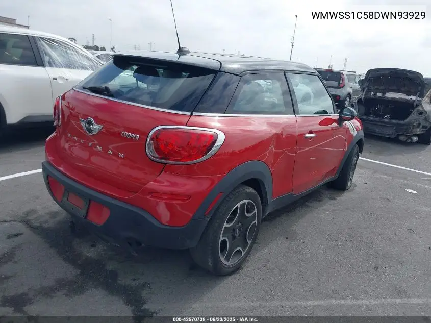 2013 Mini Paceman Cooper VIN: WMWSS1C58DWN93929 Lot: 42570738