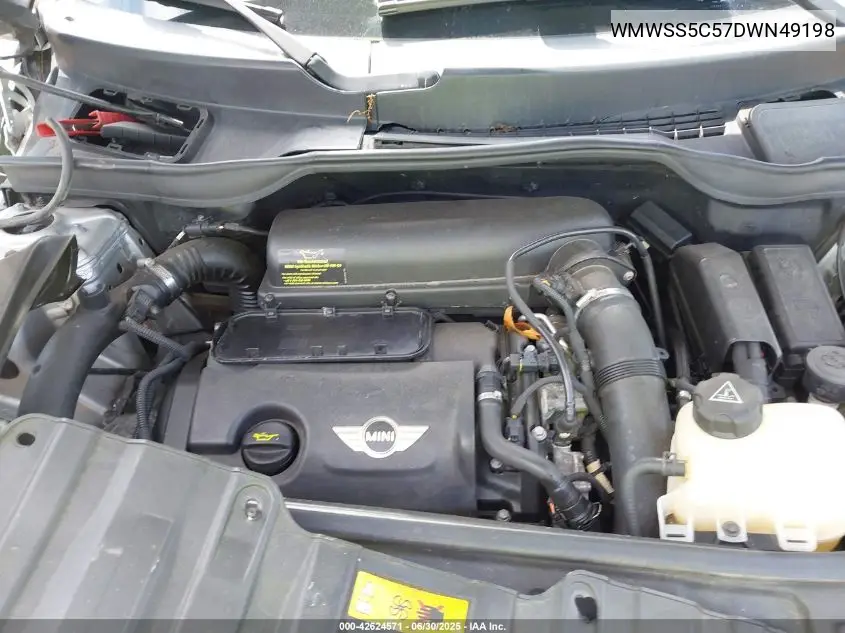 2013 Mini Paceman Cooper S VIN: WMWSS5C57DWN49198 Lot: 42624571