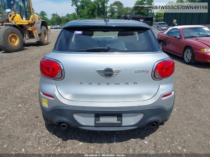 2013 Mini Paceman Cooper S VIN: WMWSS5C57DWN49198 Lot: 42624571