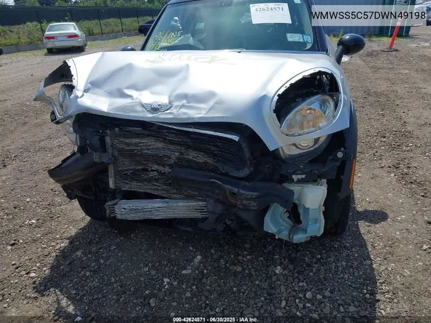 2013 Mini Paceman Cooper S VIN: WMWSS5C57DWN49198 Lot: 42624571