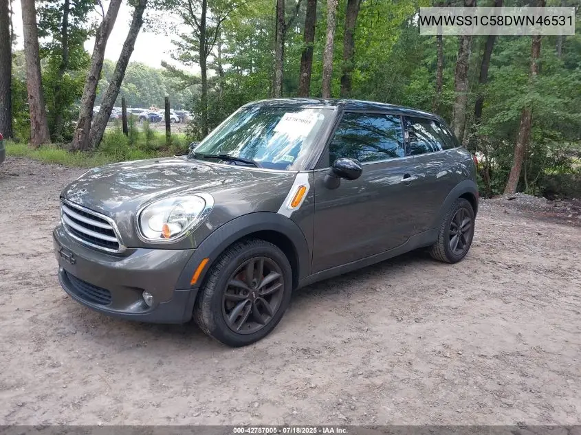 2013 Mini Paceman Cooper VIN: WMWSS1C58DWN46531 Lot: 42787005