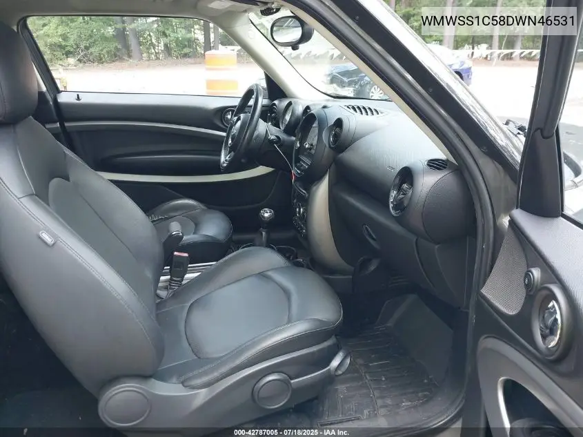 2013 Mini Paceman Cooper VIN: WMWSS1C58DWN46531 Lot: 42787005