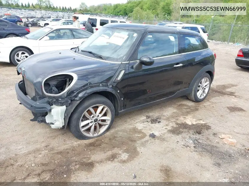 2014 Mini Paceman Cooper S VIN: WMWSS5C53EWN66999 Lot: 41510858