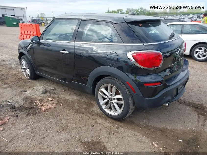 2014 Mini Paceman Cooper S VIN: WMWSS5C53EWN66999 Lot: 41510858