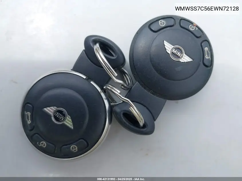 2014 Mini Paceman Cooper S VIN: WMWSS7C56EWN72128 Lot: 42131993