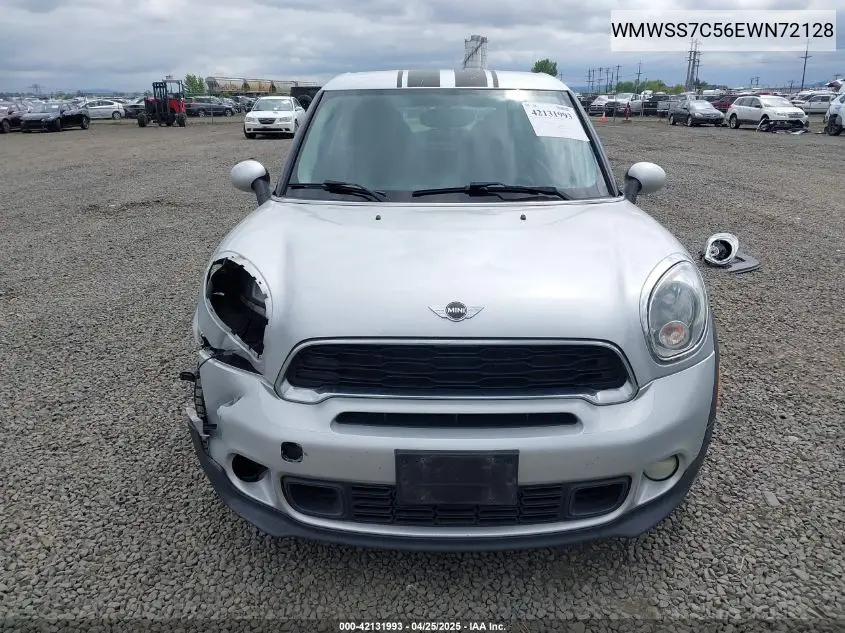 2014 Mini Paceman Cooper S VIN: WMWSS7C56EWN72128 Lot: 42131993