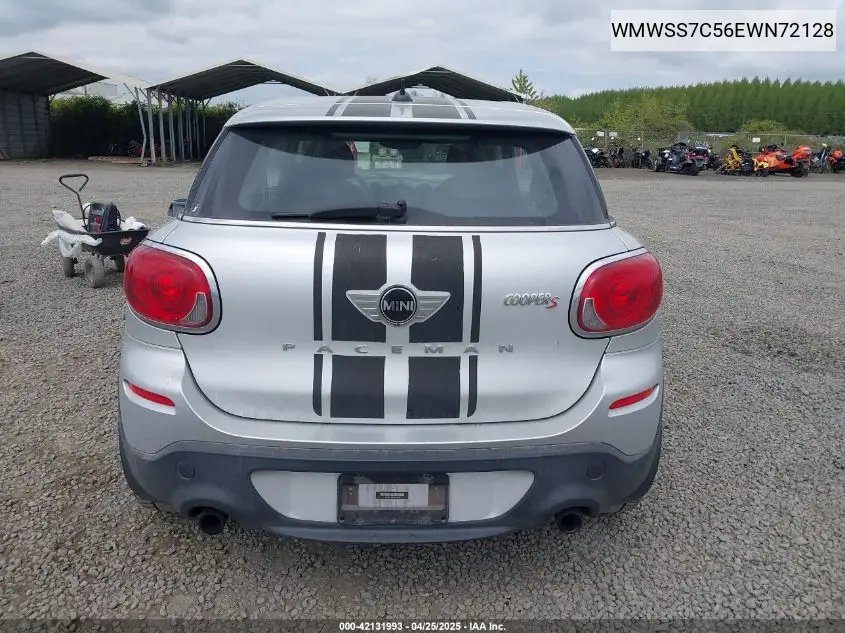 2014 Mini Paceman Cooper S VIN: WMWSS7C56EWN72128 Lot: 42131993