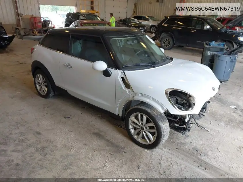 2014 Mini Paceman Cooper S VIN: WMWSS5C54EWN67319 Lot: 42600308