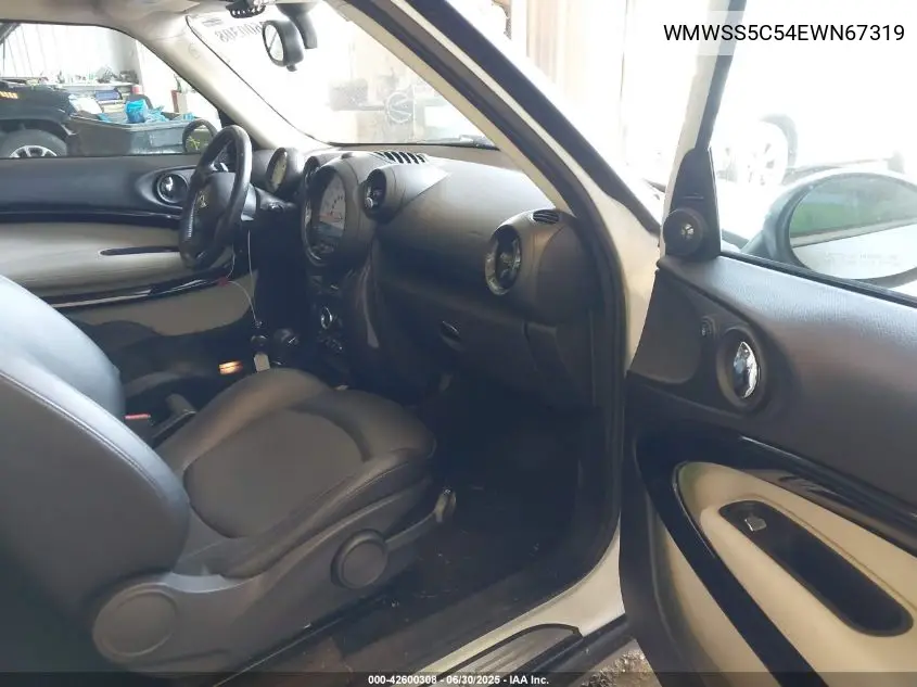 2014 Mini Paceman Cooper S VIN: WMWSS5C54EWN67319 Lot: 42600308