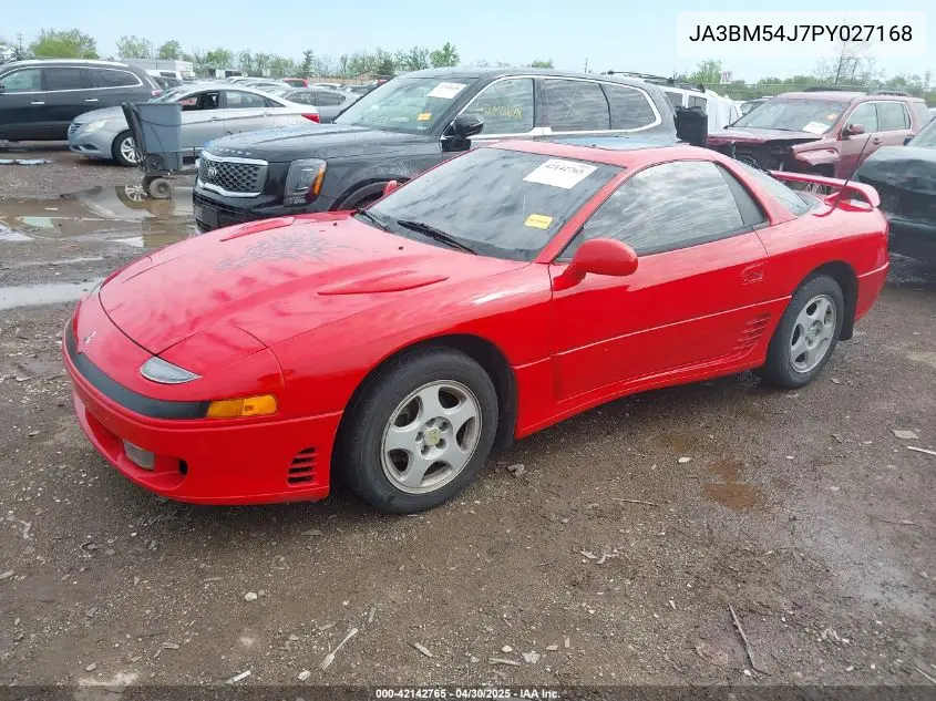 1993 Mitsubishi 3000 Gt VIN: JA3BM54J7PY027168 Lot: 42142765