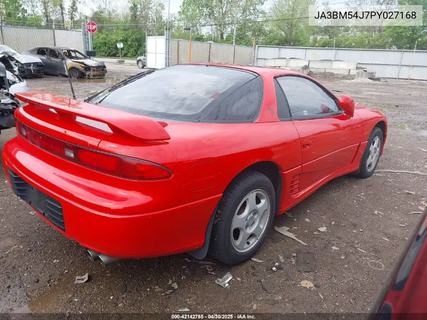 1993 Mitsubishi 3000 Gt VIN: JA3BM54J7PY027168 Lot: 42142765