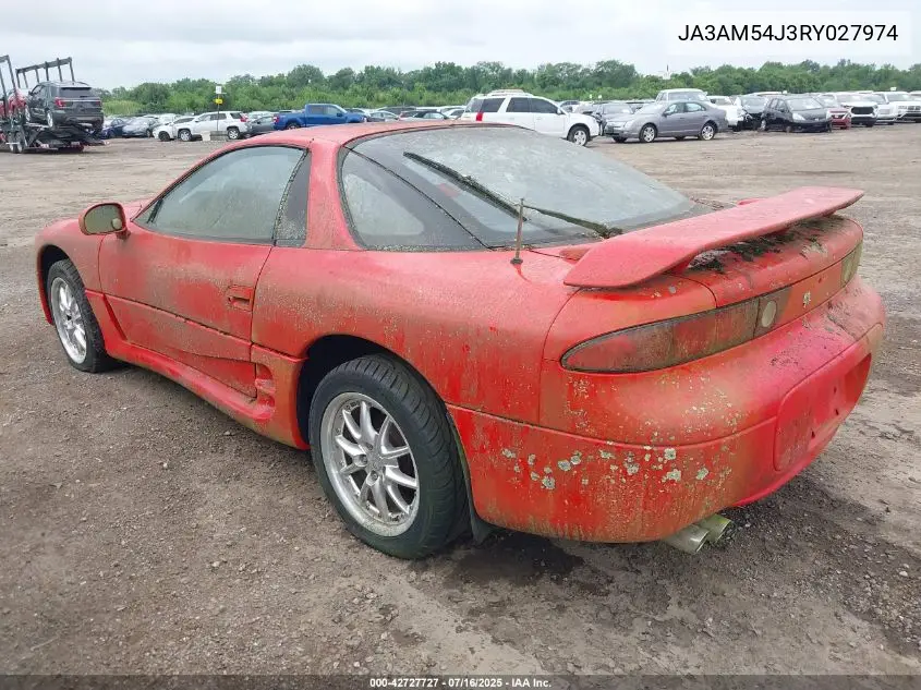 1994 Mitsubishi 3000 Gt VIN: JA3AM54J3RY027974 Lot: 42727727