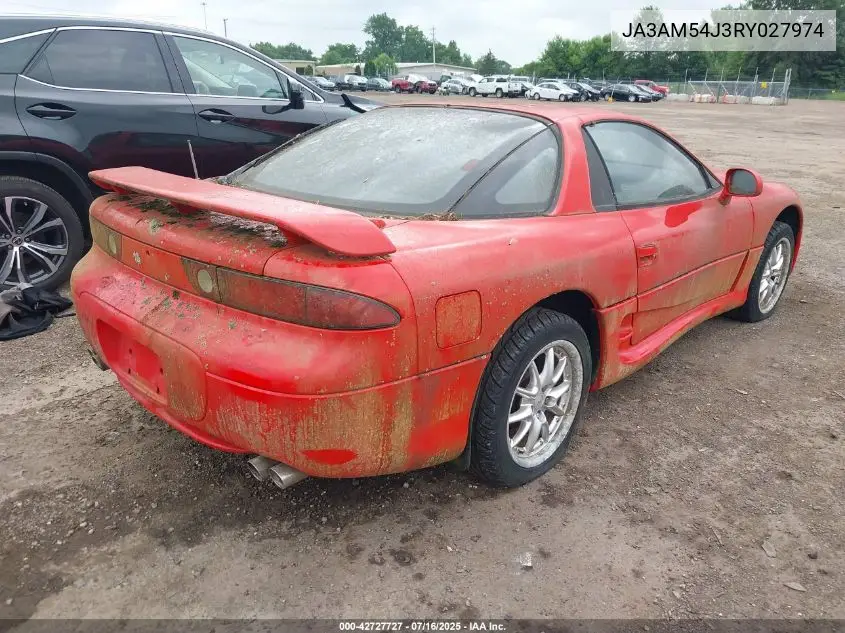 1994 Mitsubishi 3000 Gt VIN: JA3AM54J3RY027974 Lot: 42727727