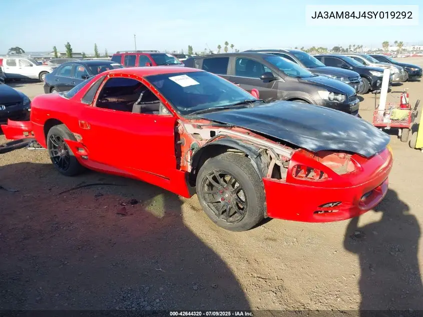 1995 Mitsubishi 3000 Gt VIN: JA3AM84J4SY019292 Lot: 42644320