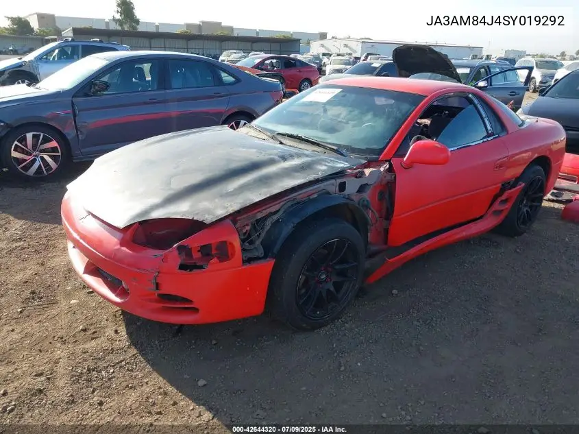 1995 Mitsubishi 3000 Gt VIN: JA3AM84J4SY019292 Lot: 42644320