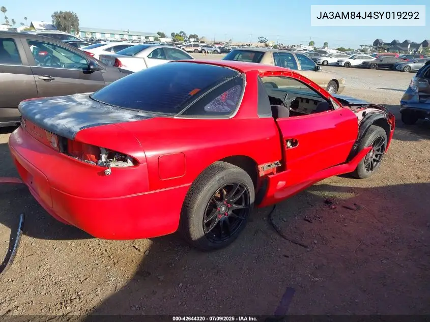 1995 Mitsubishi 3000 Gt VIN: JA3AM84J4SY019292 Lot: 42644320
