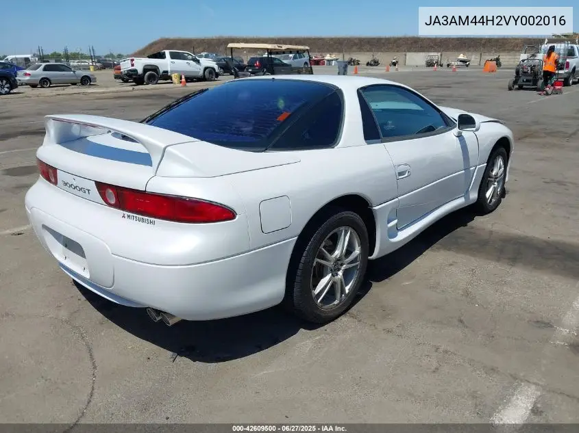 1997 Mitsubishi 3000 Gt VIN: JA3AM44H2VY002016 Lot: 42609500