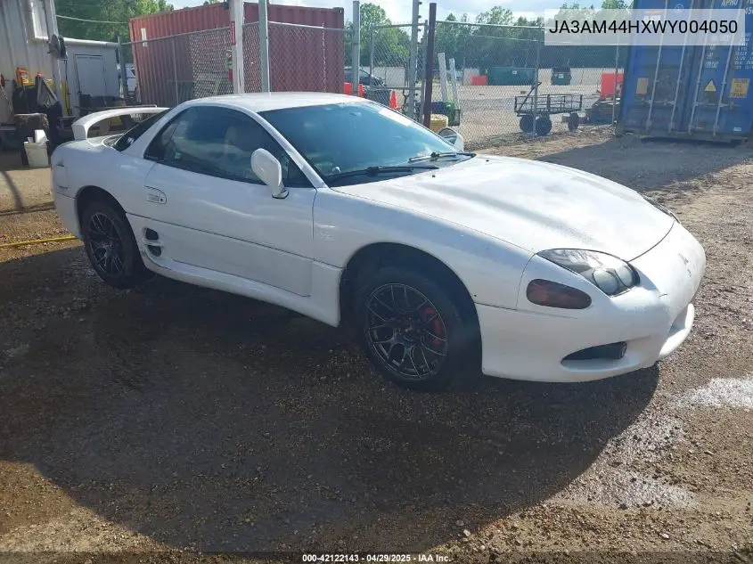 1998 Mitsubishi 3000 Gt VIN: JA3AM44HXWY004050 Lot: 42122143