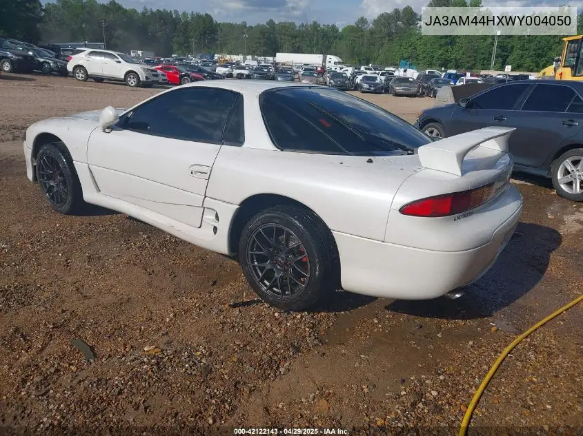 1998 Mitsubishi 3000 Gt VIN: JA3AM44HXWY004050 Lot: 42122143