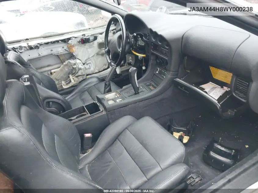 1998 Mitsubishi 3000 Gt VIN: JA3AM44H8WY000238 Lot: 42398165