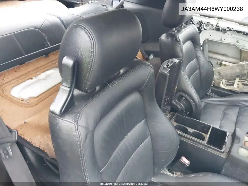 1998 Mitsubishi 3000 Gt VIN: JA3AM44H8WY000238 Lot: 42398165