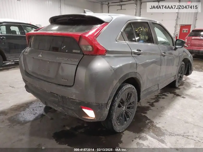2018 Mitsubishi Eclipse Cross Le VIN: JA4AT4AA7JZ047415 Lot: 41572014