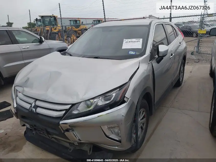 2018 Mitsubishi Eclipse Cross Es VIN: JA4AT3AA6JZ067326 Lot: 41896645