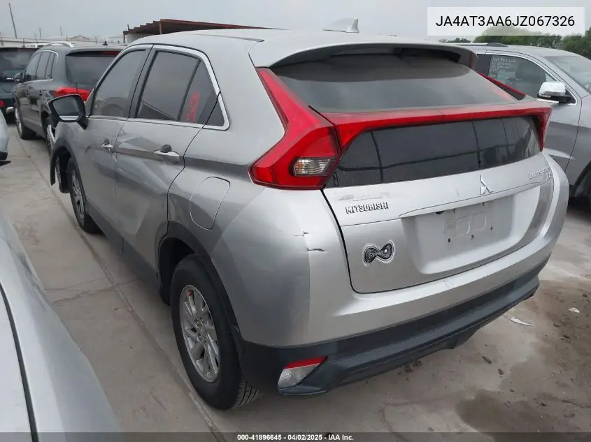 2018 Mitsubishi Eclipse Cross Es VIN: JA4AT3AA6JZ067326 Lot: 41896645