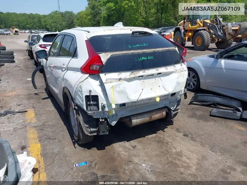 2018 Mitsubishi Eclipse Cross Es VIN: JA4AS3AA5JZ067109 Lot: 42029168
