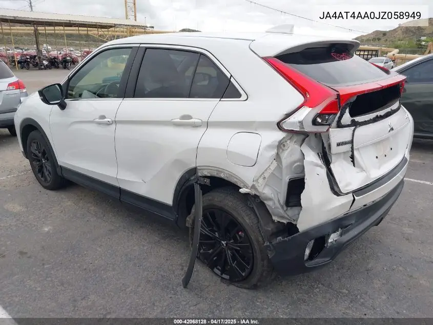 2018 Mitsubishi Eclipse Cross Le VIN: JA4AT4AA0JZ058949 Lot: 42068128