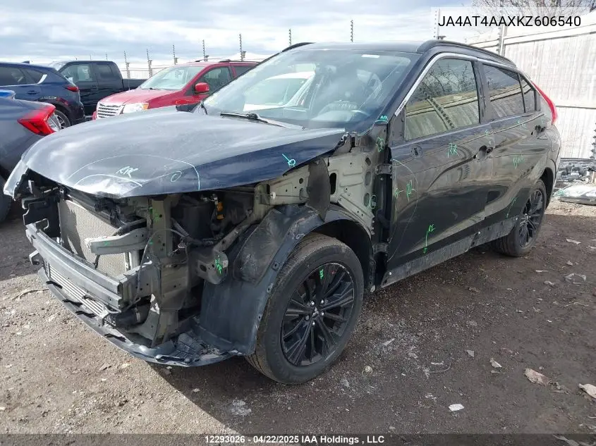2019 Mitsubishi Eclipse Cross Gt/Se VIN: JA4AT4AAXKZ606540 Lot: 12293026