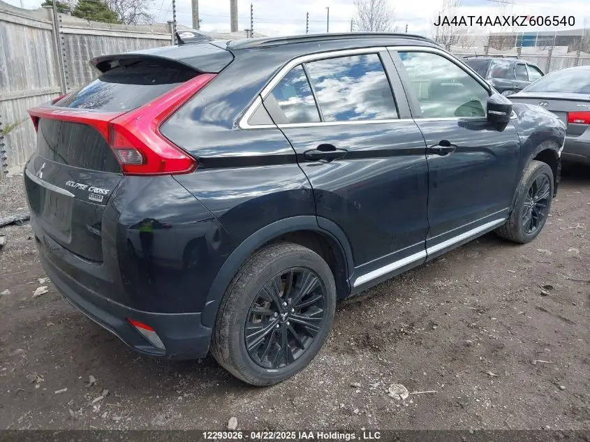 2019 Mitsubishi Eclipse Cross Gt/Se VIN: JA4AT4AAXKZ606540 Lot: 12293026