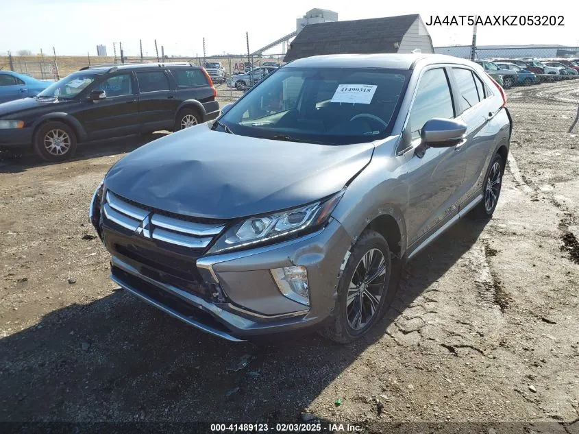 2019 Mitsubishi Eclipse Cross Se VIN: JA4AT5AAXKZ053202 Lot: 41489123