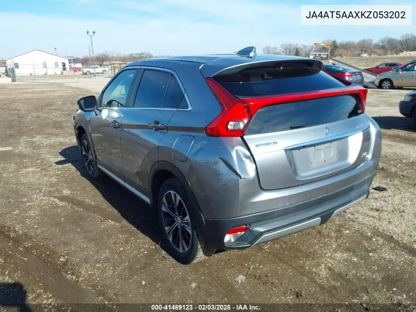 2019 Mitsubishi Eclipse Cross Se VIN: JA4AT5AAXKZ053202 Lot: 41489123