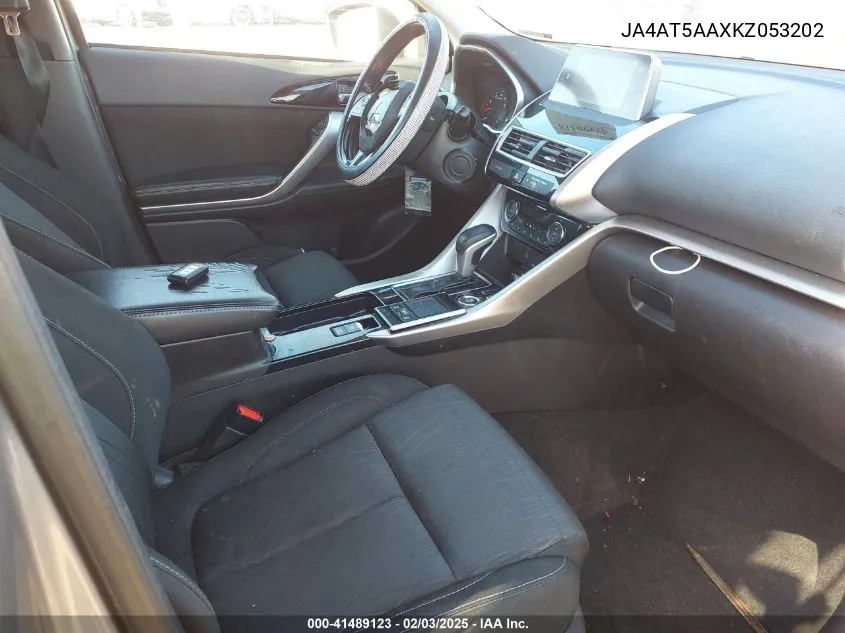 2019 Mitsubishi Eclipse Cross Se VIN: JA4AT5AAXKZ053202 Lot: 41489123