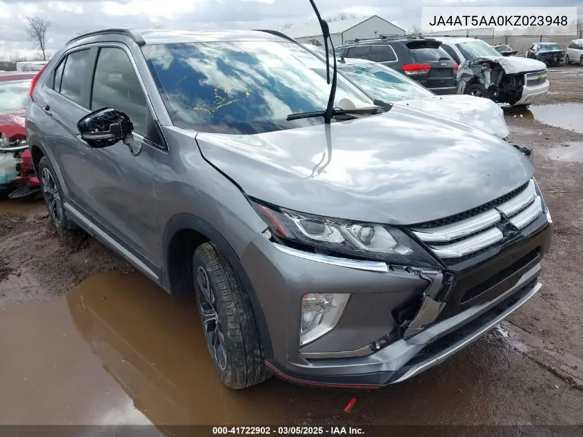 2019 Mitsubishi Eclipse Cross Se VIN: JA4AT5AA0KZ023948 Lot: 41722902