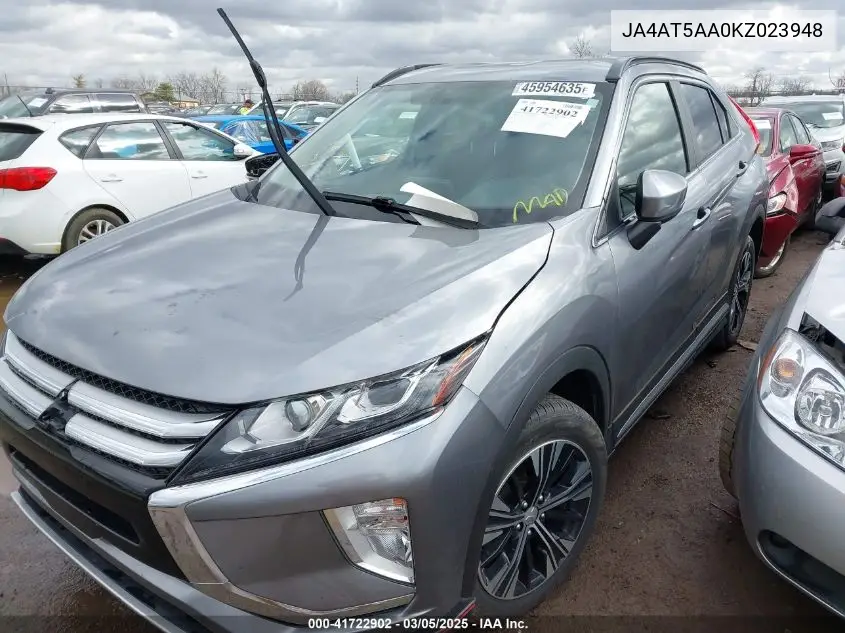 2019 Mitsubishi Eclipse Cross Se VIN: JA4AT5AA0KZ023948 Lot: 41722902