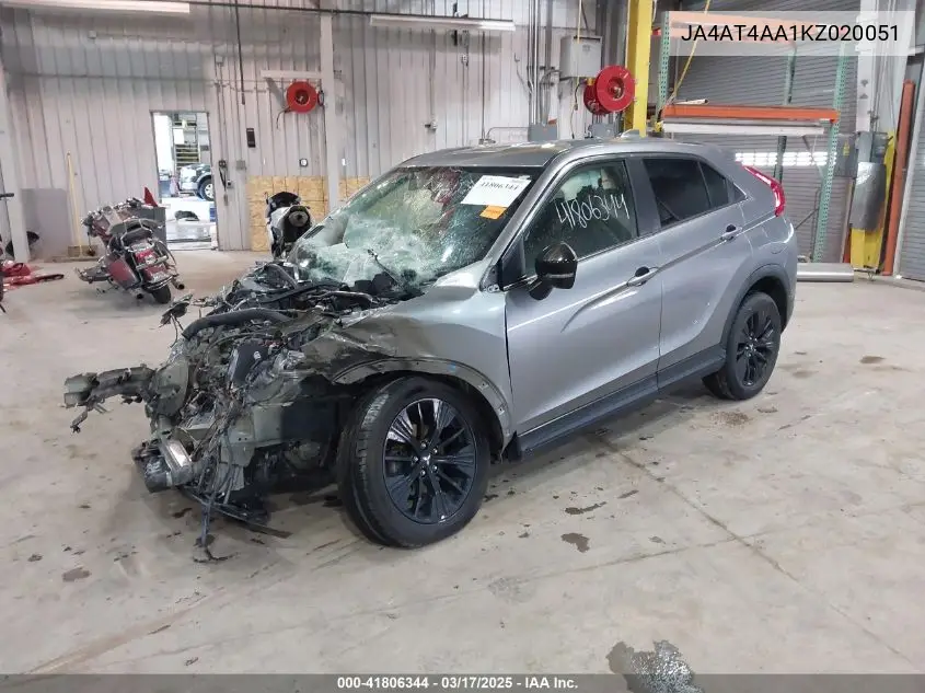 2019 Mitsubishi Eclipse Cross Le VIN: JA4AT4AA1KZ020051 Lot: 41806344