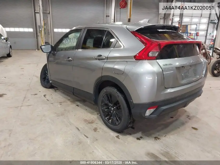 2019 Mitsubishi Eclipse Cross Le VIN: JA4AT4AA1KZ020051 Lot: 41806344