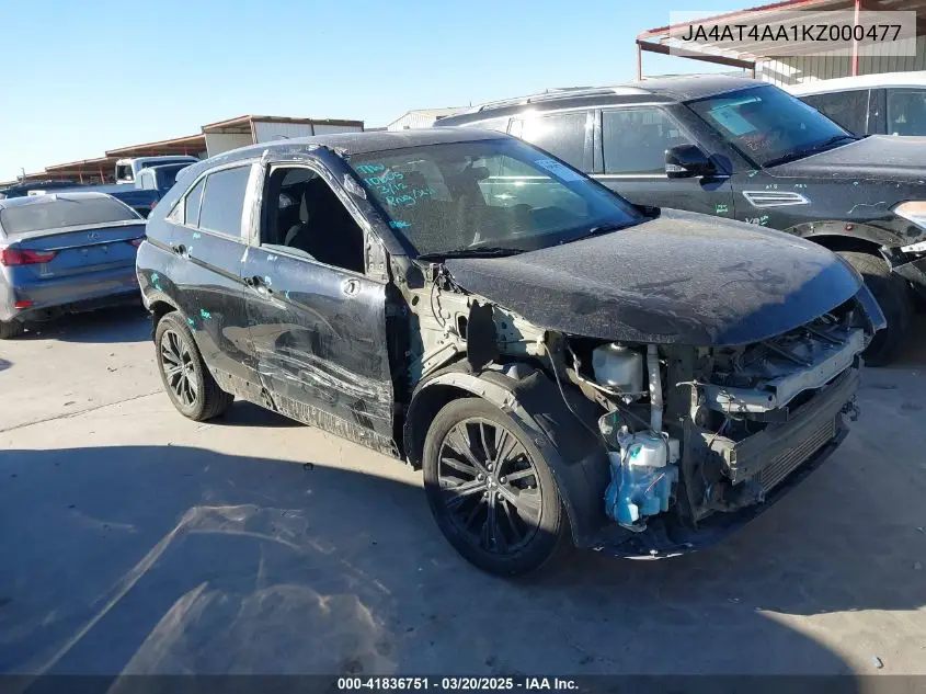 2019 Mitsubishi Eclipse Cross Le VIN: JA4AT4AA1KZ000477 Lot: 41836751