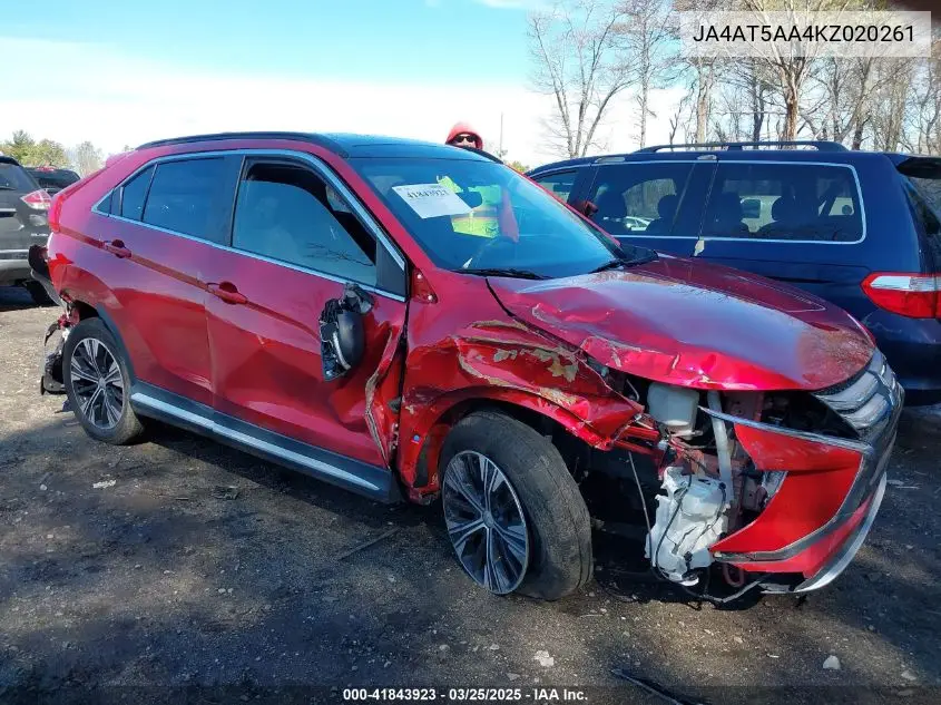 2019 Mitsubishi Eclipse Cross Se/Sel VIN: JA4AT5AA4KZ020261 Lot: 41843923