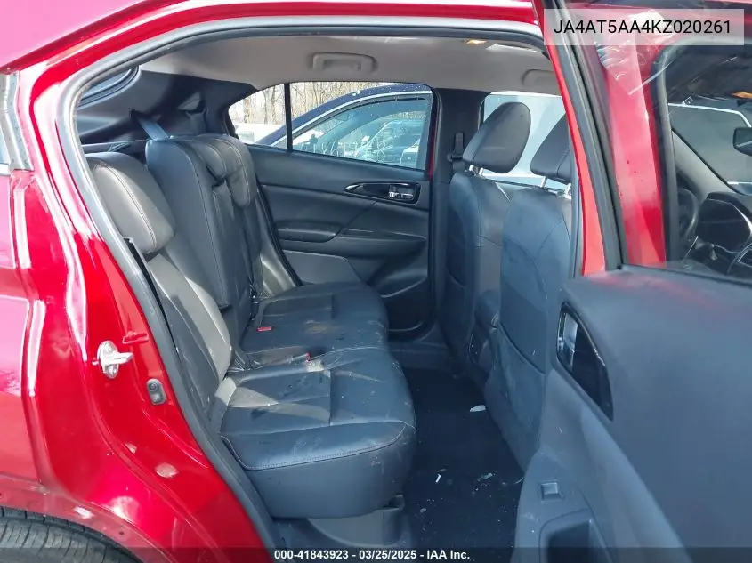 2019 Mitsubishi Eclipse Cross Se/Sel VIN: JA4AT5AA4KZ020261 Lot: 41843923